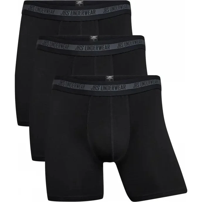 JBS 3er-Pack Bambus-Boxershorts Schwarz