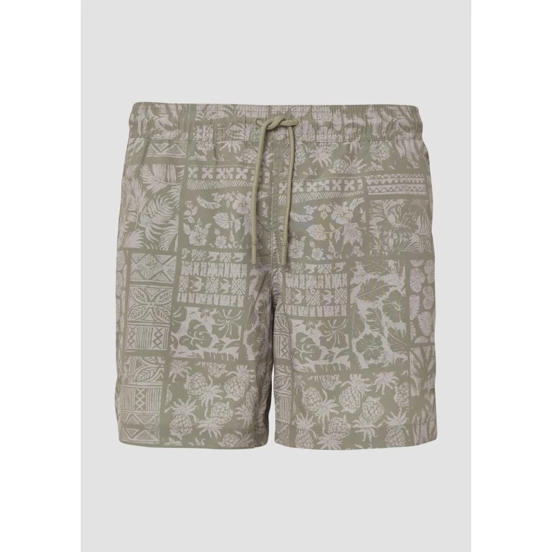 Badeshorts mit All-over-Print und Eingrifftaschen