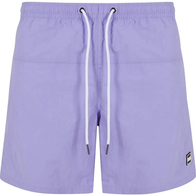 Urban Classics Herren Block Swim Shorts in Lavendel