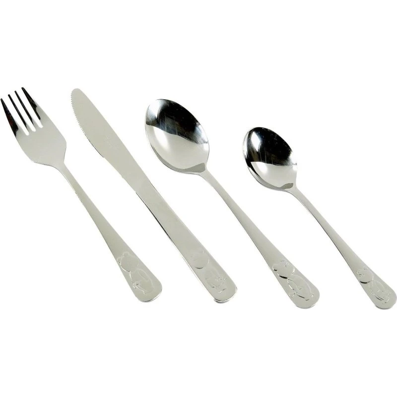 MICHELANGELO Kinderbesteck Bär 4-teilig Edelstahl