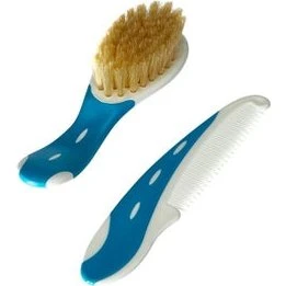 NUK Babybürste mit Kamm blau