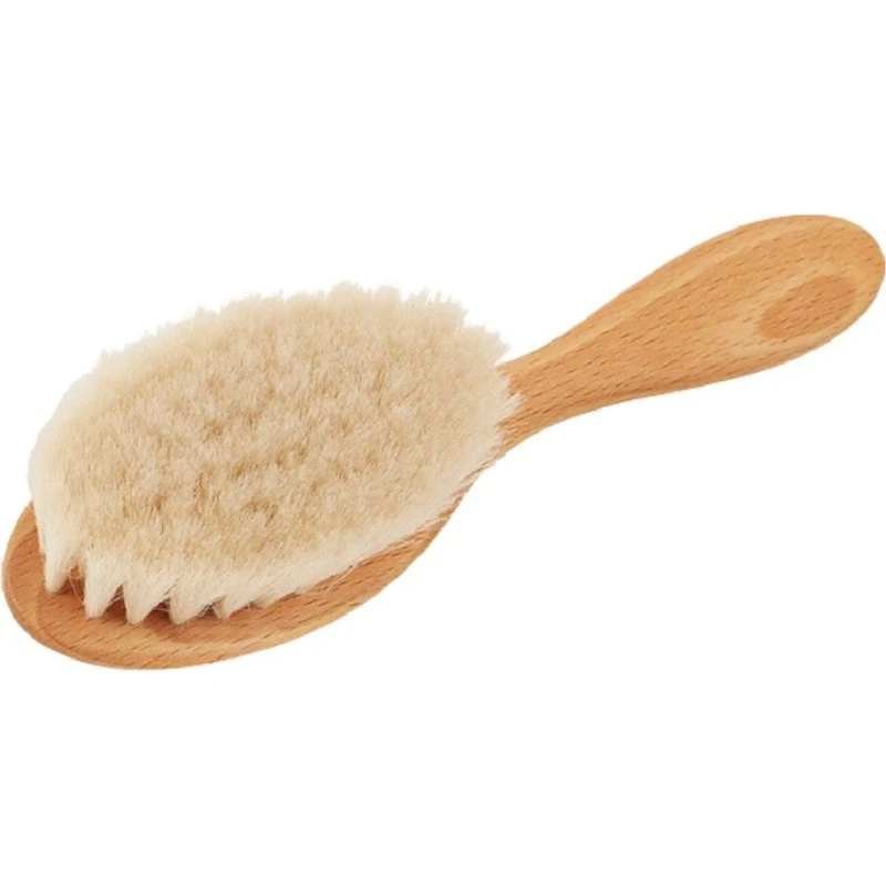 Ziegenhaar-Babyhaarbürste aus FSC-Buchenholz