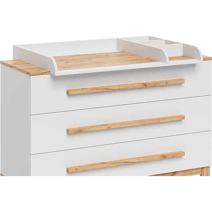 Vitalispa Wickelkommode Malia Weiß/Artisan 133,2 x 98 cm