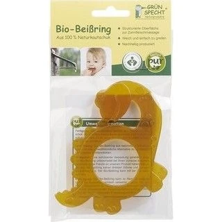 Grünspecht Bio-Beißring Dinosaurier Naturkautschuk