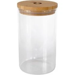 pandoo Vorratsglas 1000 ml mit Bambusdeckel