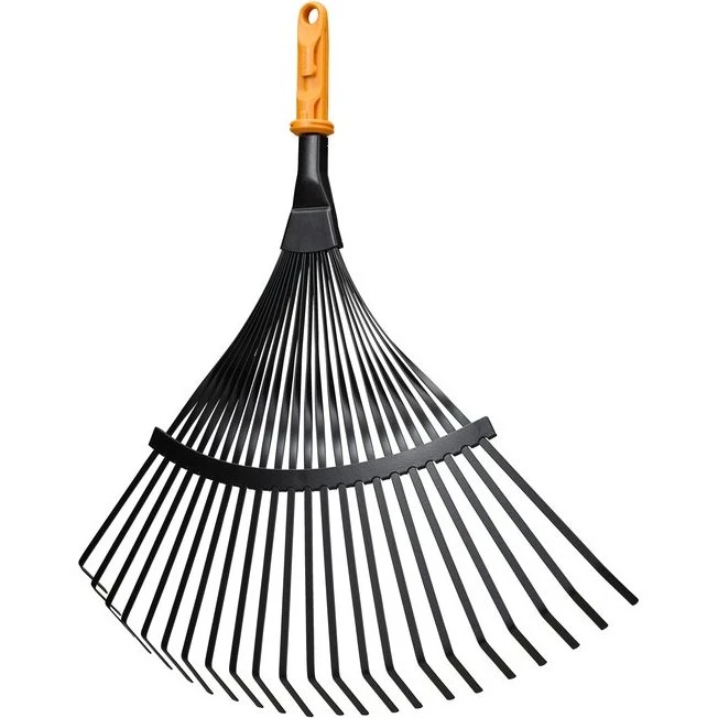 FISKARS OneClick Fächerbesen 37,5 cm, 20 Metallzinken