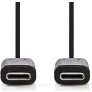 Nedis USB-C Kabel 3.2, 60W, 1M, schwarz
