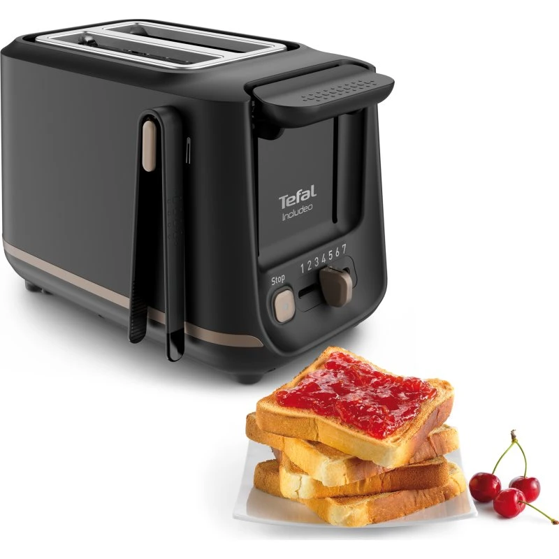 Tefal Includeo TT5338 Toaster 2 Scheiben, Schwarz
