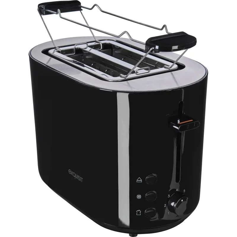 Exquisit TA 6103 2-Scheiben-Toaster schwarz-inox
