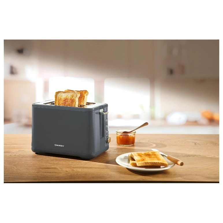 SILVERCREST STC 850 E4 Doppelschlitz-Toaster Grau