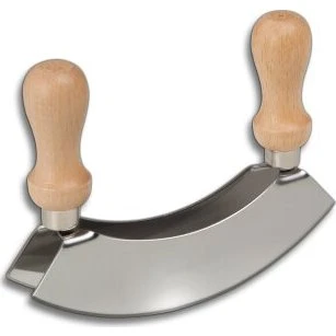 Hofmeister Wiegemesser Doppelklinge 14 cm Edelstahl Buchenholz