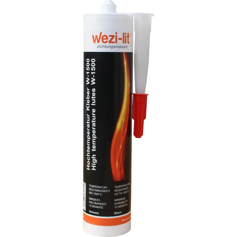 wezi-lit W-1500 Klebe- und Dichtungsmasse 310 ml, hitzebeständig bis 1500°C