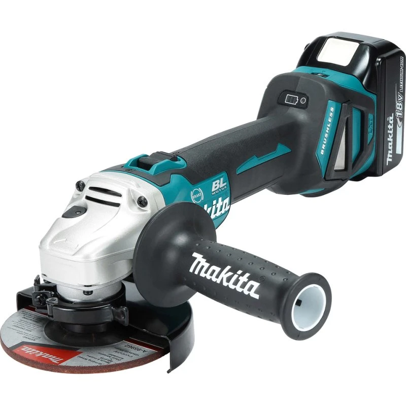 Makita DGA513RTJ Akku-Winkelschleifer 18V, 125 mm, 2x 5,0 Ah