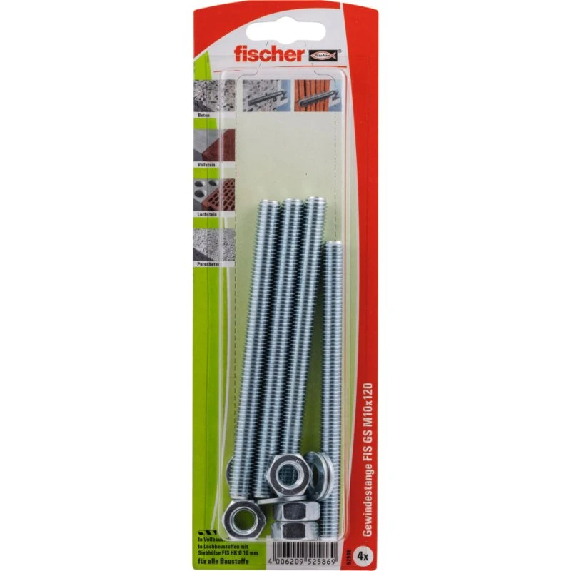 Fischer FIS GS M10 x 120 mm Gewindeanker, 4 Stück