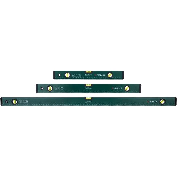 PARKSIDE Wasserwaagen-Set 3 Stück, 40/60/100 cm