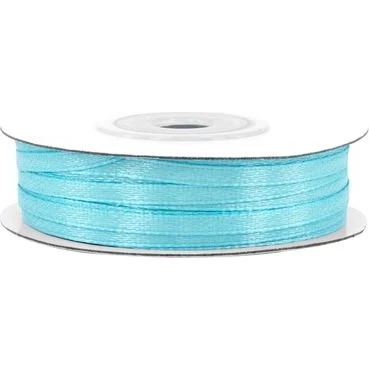 Satinband 3mm x 50m Helltürkis