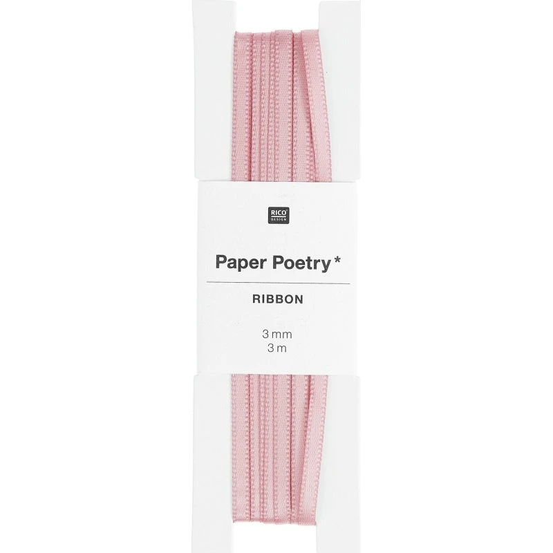 Rico Design Paper Poetry Satinband Altrosa 3mm