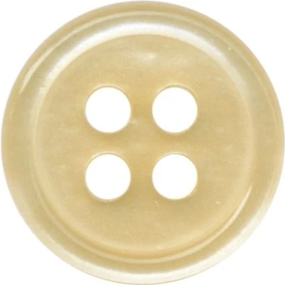 Knopf rund 26 mm dunkelblau 4 Löcher Kunststoff