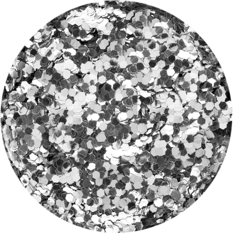 Glorex Bio Glitter grob silber 10 g
