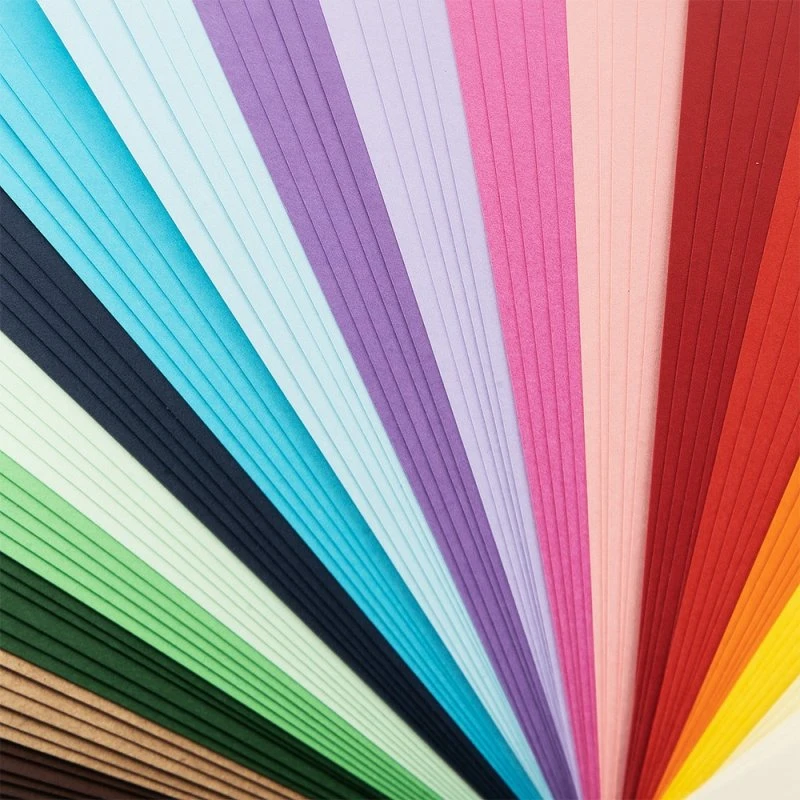 Dekokarton 220g/m², DIN A4, 20 Farben, 100 Bogen
