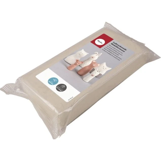 Rayher Lufttrocknende Modelliermasse, Weiß, 1 kg