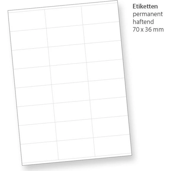 FIX Adressaufkleber 70 x 36 mm, 24.000 Stück