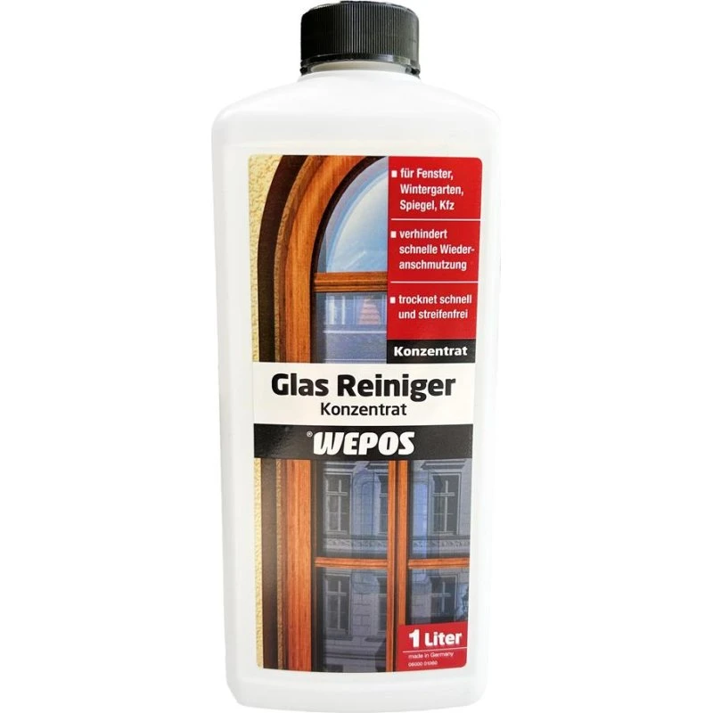 Wepos Glas Reiniger Konzentrat 1 L streifenfrei