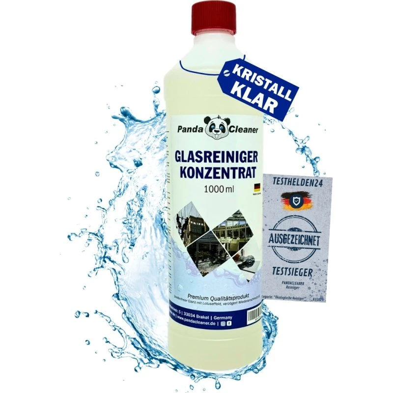 PandaCleaner Glasreiniger Konzentrat 1000ml Lotuseffekt