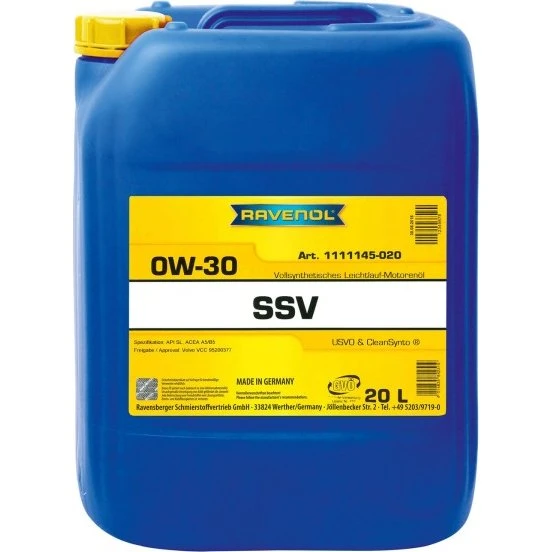 RAVENOL SSV Fuel Economy SAE 0W-30 5L