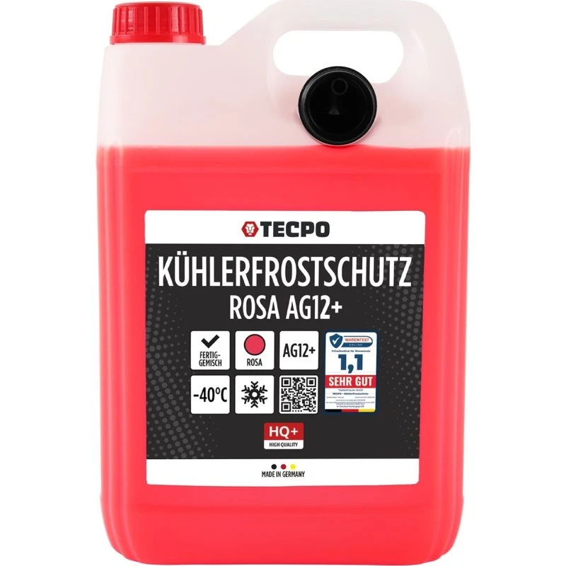 TECPO Kühlmittel G12+ rot 5L -40°C für VW & Audi