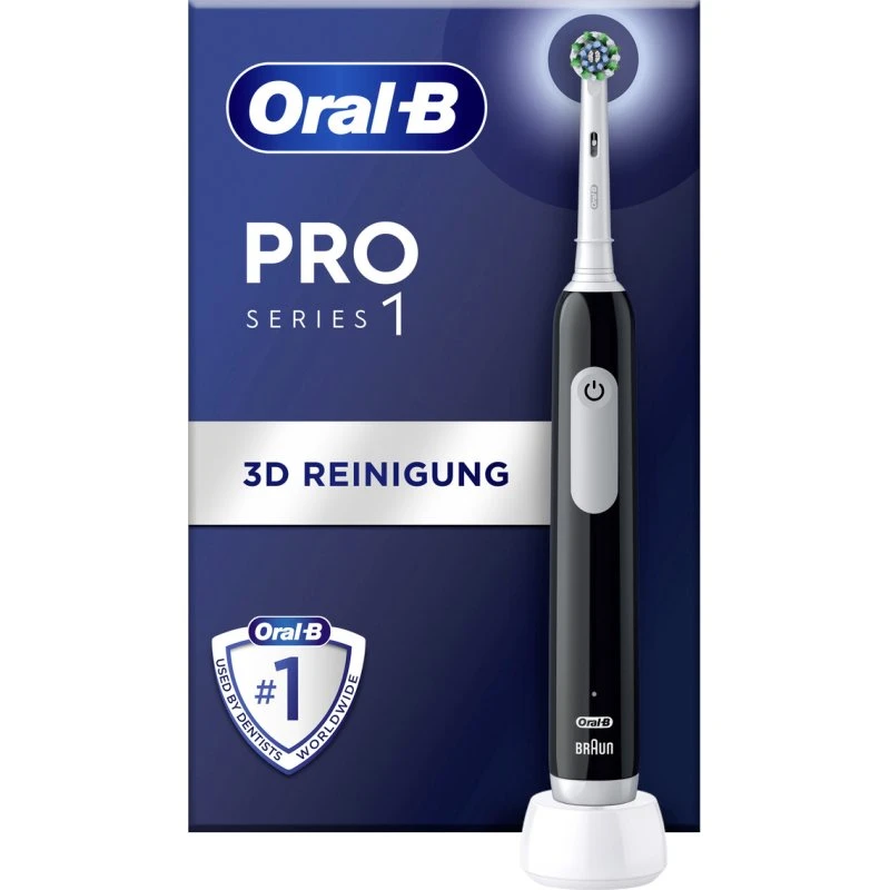 Oral-B Pro 1 Elektrische Zahnbürste Schwarz – rotierend-vibrierend