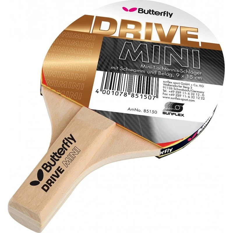 Butterfly Drive Mini Tischtennisschläger 15x9 cm
