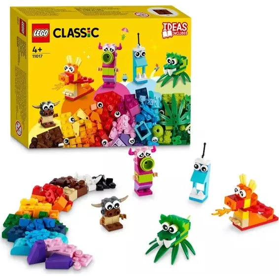 LEGO Classic 11017 Kreative Monster – 140 Steine, 5 Monstermodelle
