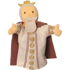 König Handpuppe 30 cm aus Baumwolle