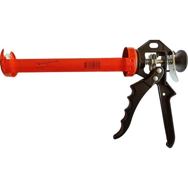 TrendLine Kartuschenpresse Stahl 310 ml rot-schwarz mit Schnellspannhebel