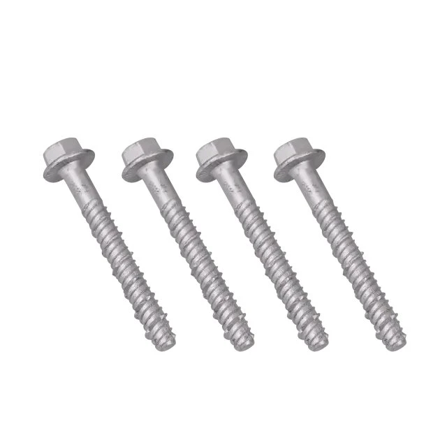 PLUS Bolzen für Fundament, 4 Stück, feuerverzinkt, grau