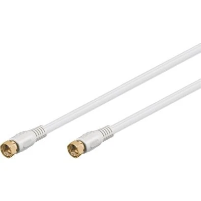 Goobay 11721 SAT-Antennenkabel 1,5 m weiß