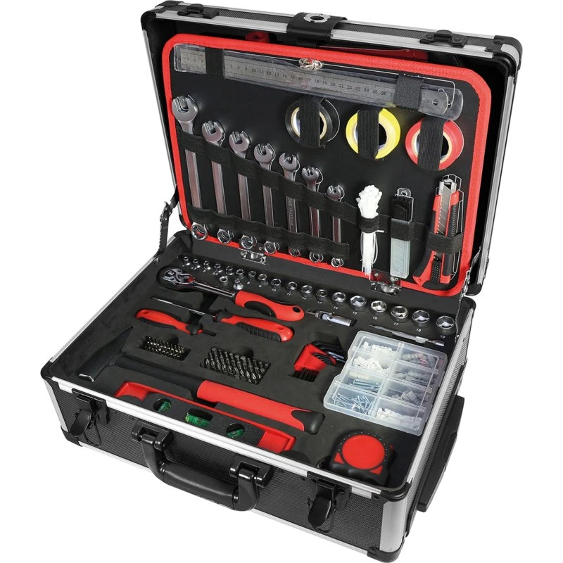 Brüder Mannesmann Werkzeug-Satz 211-teilig im Alu-Trolley