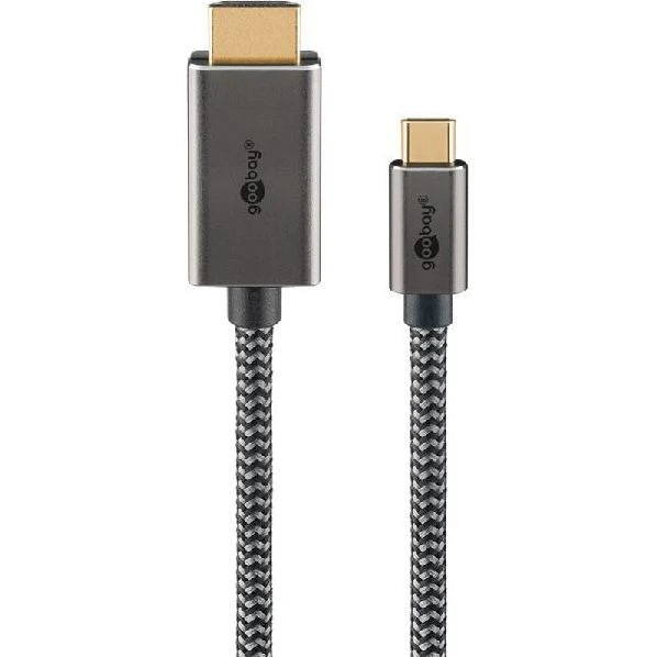 Goobay 75701 USB-C auf HDMI Kabel 3 m schwarz