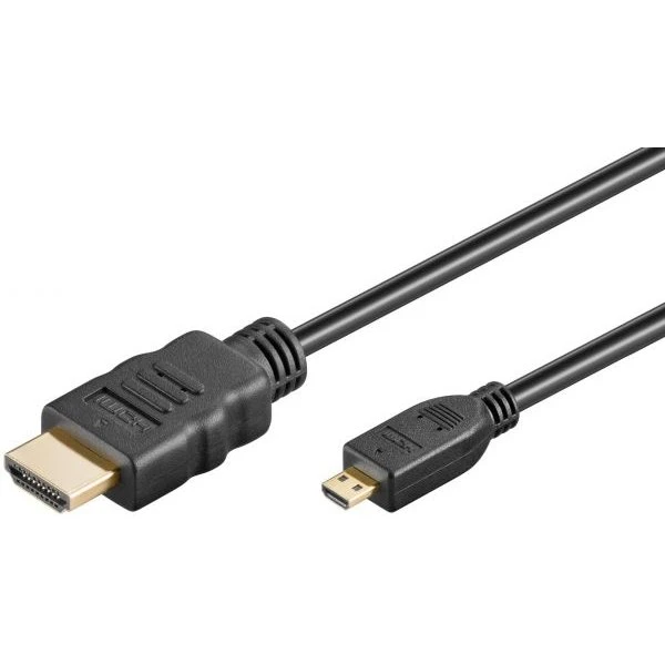 HDMI Kabel 3m mit Ethernet, vergoldet, schwarz