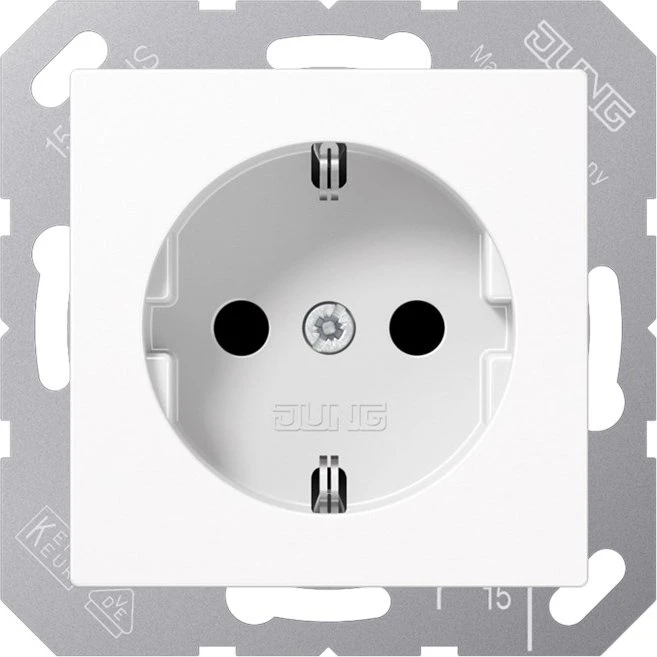 Jung A1520KIWW Schuko-Steckdose Safety+ alpinweiß