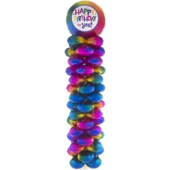 Happy Birthday Ballonsäule Set mit Folienballon 45cm