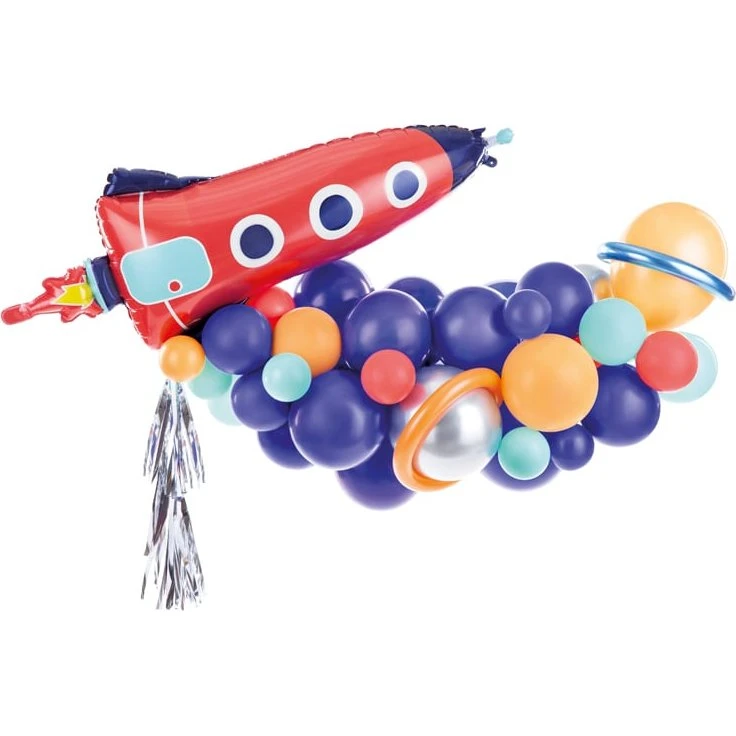 Raketenmix Ballongirlande DIY, 154x130 cm