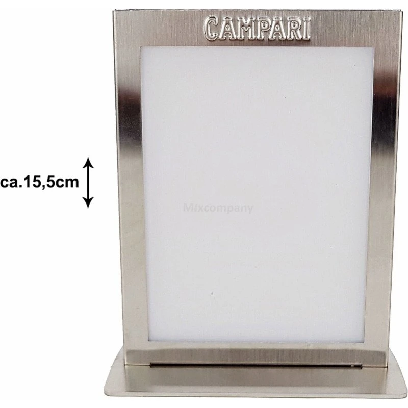 Campari Kartenhalter Tischaufsteller 16x11,5x5 cm