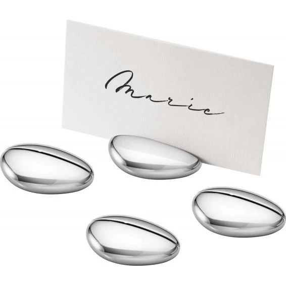 Georg Jensen Sky Tischkartenhalter 4 Stk. Edelstahl poliert