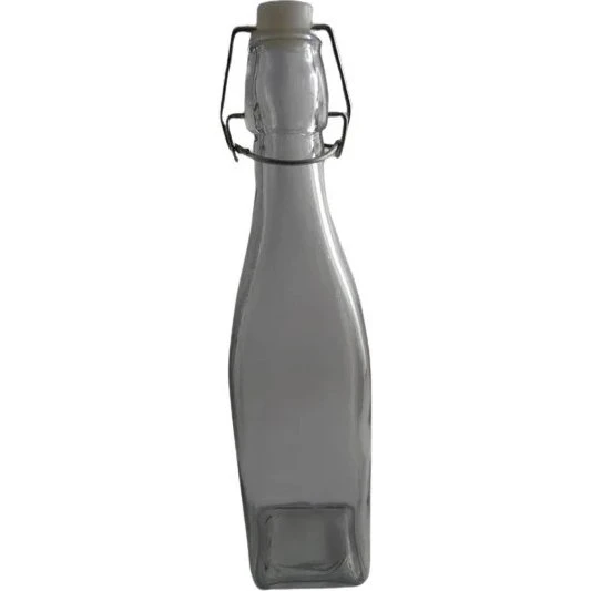 Omega Drahtbügelflasche 500 ml, Glas, 6,5 x 6,5 x 27,5 cm