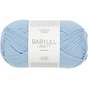 Sandnes Babyull Lanett Garn 5930 Lys Blå