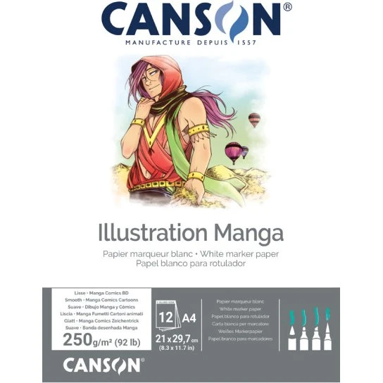 Canson Manga Block A3 250g, 12 Blatt