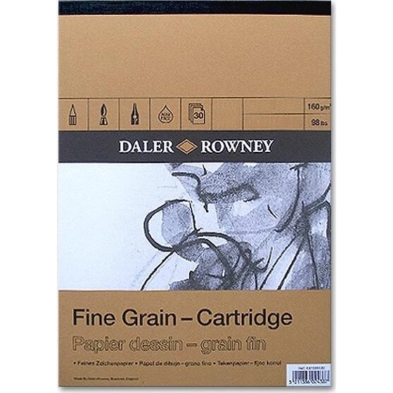 Daler Rowney Cartridge Skizzenblock A3 160 g/m², 30 Blatt