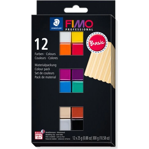 FIMO Professional 8043 C 12-Farben-Set 300 g